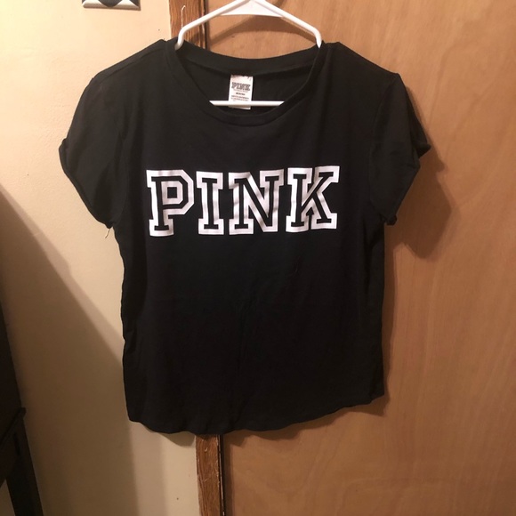 PINK Victoria's Secret Tops - VS PINK Black & White Tee